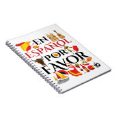 Spaans leraar en espanol voor notitieboek (Rechterzijde)