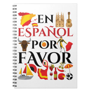 Spaans leraar en espanol voor notitieboek