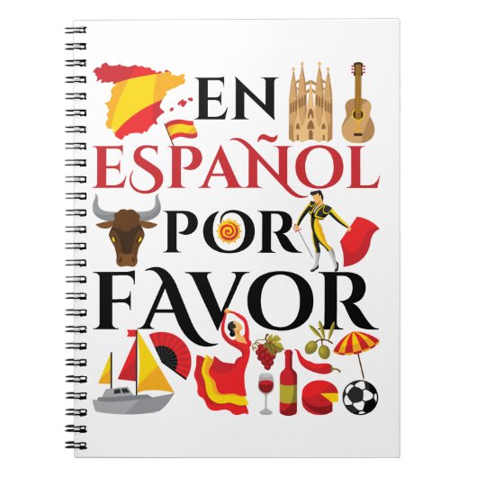 Spaans leraar en espanol voor notitieboek (Voorkant)
