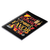 Spaans leraar en espanol voor notitieboek (Linkerzijde)