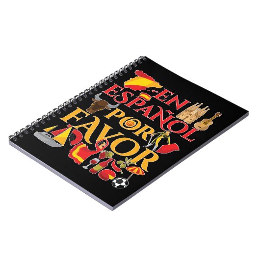 Spaans leraar en espanol voor notitieboek (Linkerzijde)