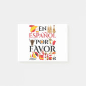 Spaans leraar en espanol voor post-it® notes (Voorkant)