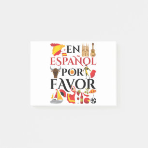 Spaans leraar en espanol voor post-it® notes