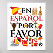 Spaans leraar en espanol voor poster (Voorkant)