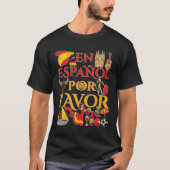 Spaans leraar en espanol voor t-shirt (Voorkant)