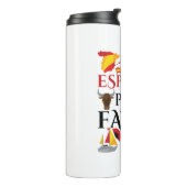 Spaans leraar en espanol voor thermosbeker (Gedraaid links)