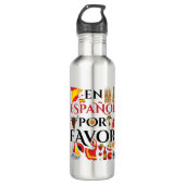 Spaans leraar en espanol voor waterfles  (Voorkant)