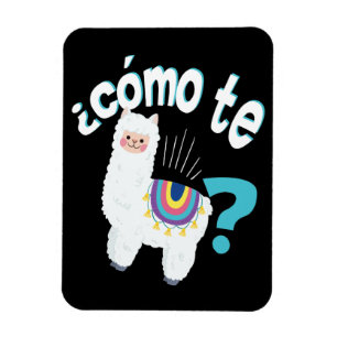 Spaans leraar Funny Llama Lover Alpaca Cute Gift Magneet