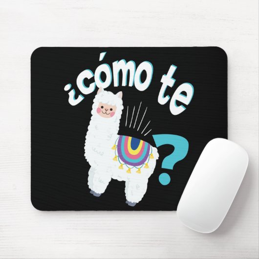 Spaans leraar Funny Llama Lover Alpaca Cute Gift Muismat (Met muis)