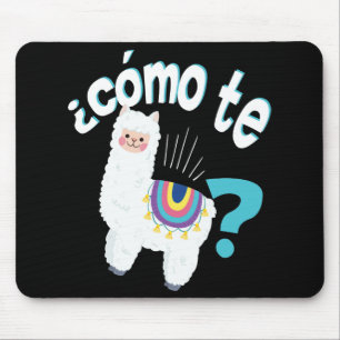 Spaans leraar Funny Llama Lover Alpaca Cute Gift Muismat