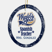 Spaans leraar Gepersonaliseerde Gift Ornament (Links)