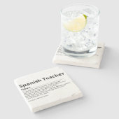 Spaans Leraar Onderzetter Cadeau | Taaldocent Ond (Zijkant)