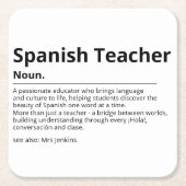 Spaans leraar Onderzetter Gift | Taaldocent AP (Voorkant)