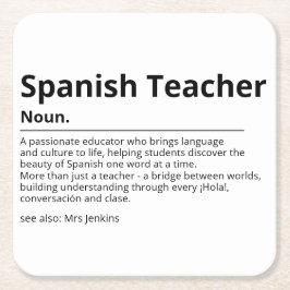 Spaans leraar Onderzetter Gift | Taaldocent AP
