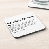 Spaans leraar Onderzetter Gift | Taaldocent AP (Linkerzijde)