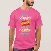 Spaans leraar Spanje Vlaggentaal Lesson Student T-shirt (Voorkant)