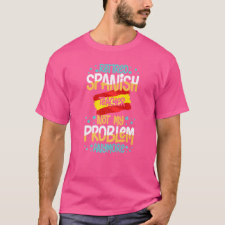 Spaans leraar Spanje Vlaggentaal Lesson Student T-shirt