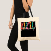 Spaans leraar Vibe Regalos Para Maestra Tote Bag (Voorkant (product))