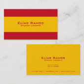 Spaans lesgeld/Spaans leraar Visitekaartje (Voorkant / Achterkant)