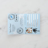 Spaans lichtblauw trouwpaspoort (Binnen)