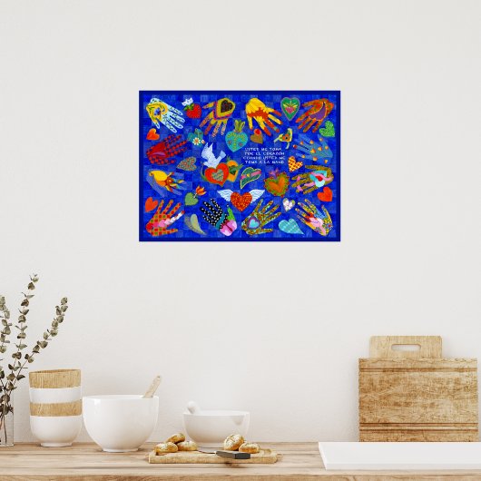 spaans liefdesgezegde voor iedereen van wie je hou poster (Keuken)