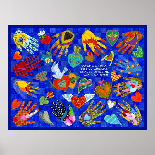 spaans liefdesgezegde voor iedereen van wie je hou poster (Voorkant)