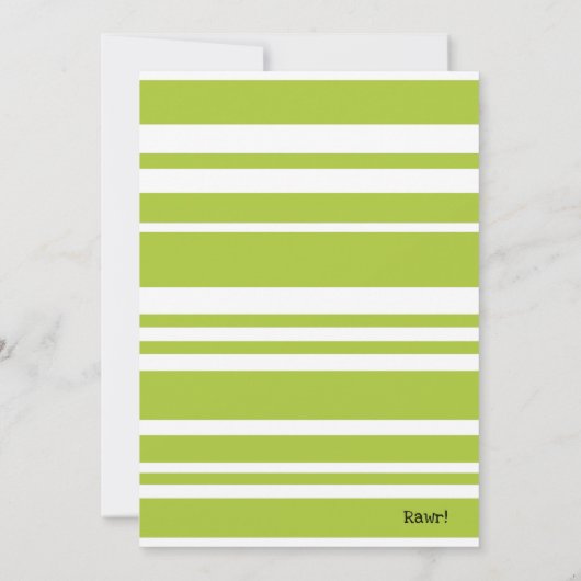 Spaans Little    Dinodinosaurio verde Chico Kaart (Achterkant)