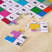 Spaans maandenontwerp legpuzzel (Zijkant)