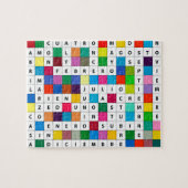Spaans Maandontwerp Jigzaag Puzzle Gift Legpuzzel (Horizontaal)