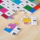 Spaans Maandontwerp Jigzaag Puzzle Gift Legpuzzel (Zijkant)