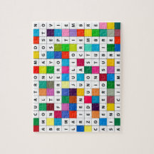 Spaans Maandontwerp Jigzaag Puzzle Gift