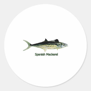 Spaans makreel Logo Ronde Sticker