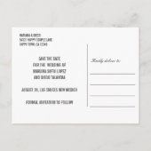 Spaans Marine en Rode Tegel Mexicaanse BRUILOFT Aankondigingskaart (Achterkant)