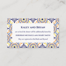 Spaans marinegeel Tegel mediterraan gebruik V1 Visitekaartje