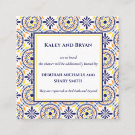 Spaans marinegeel Tegel mediterraan gebruik V2 Vierkante Visitekaartje