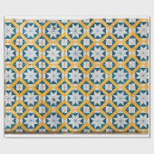 Spaans Marokkaans mozaïekkunst Cadeaupapier (Vlak)