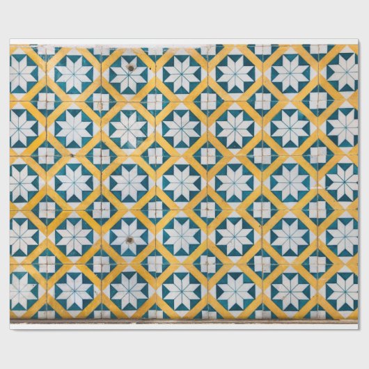 Spaans Marokkaans mozaïekkunst Cadeaupapier (Vlak)