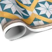 Spaans Marokkaans mozaïekkunst Cadeaupapier (Rol Hoek)