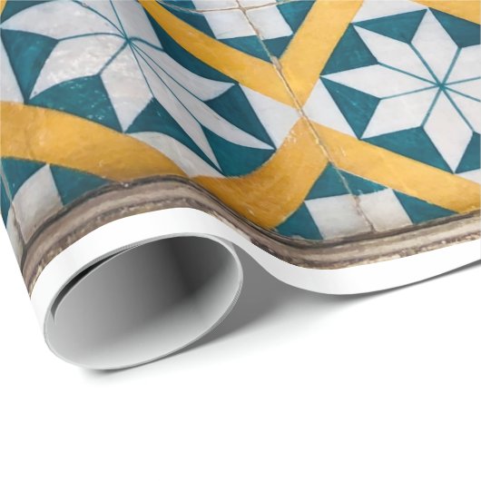 Spaans Marokkaans mozaïekkunst Cadeaupapier (Rol Hoek)