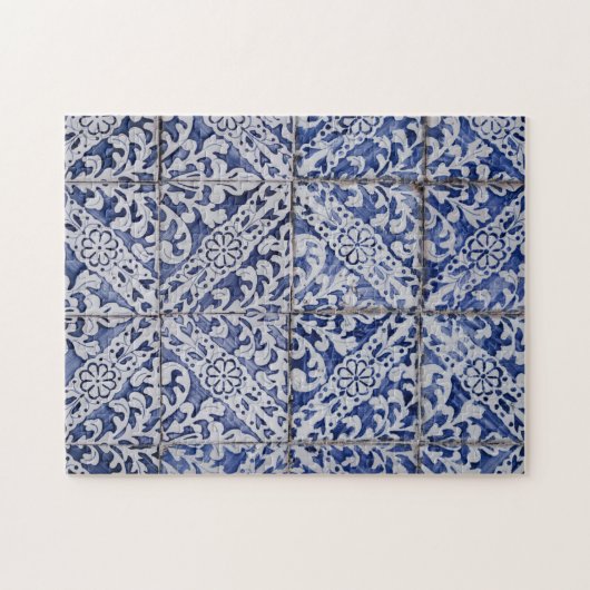 Spaans Marokkaans Tile Pattern Texure Legpuzzel (Horizontaal)