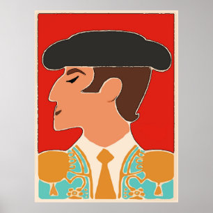 Spaans, Matador, Bull Fighter Poster