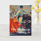 Spaans Matador Feliz Día de Los Padre Kaart (Gele Bloem)