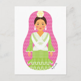 Spaans Matryoshka-Briefkaart Briefkaart
