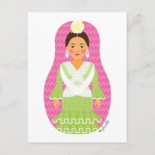 Spaans Matryoshka-Briefkaart Briefkaart (Voorkant)