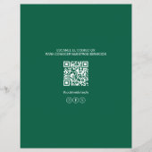 Spaans Medisch Centrum Dokter Logo QR Groen Flyer (Achterkant)