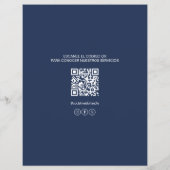 Spaans Medische Kliniek Dokter Logo QR Code Flyer (Achterkant)