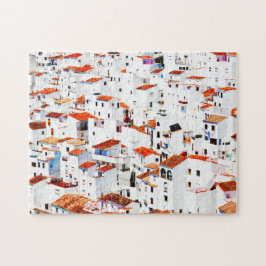 Spaans mediterraan dorp Jigzaag Puzzle Legpuzzel