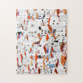 Spaans mediterraan dorp Jigzaag Puzzle Legpuzzel (Verticaal)