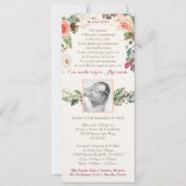 Spaans meisje Baptism Bautizo nodigt de winter uit Kaart (Voorkant)