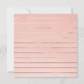 Spaans, Meisje Bevestiging, Roos Goud Blush Bloeme Kaart (Achterkant)